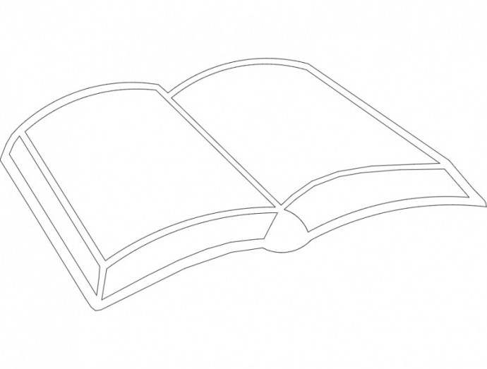Скачать dxf - Книжка рисунок карандашом маленькая книга рисунок карандашом легко