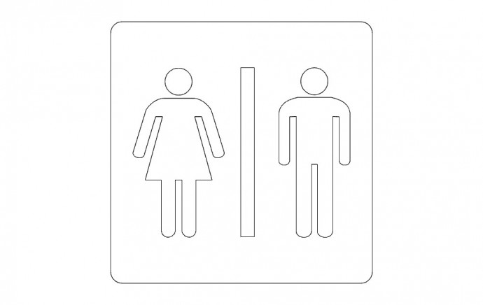 Скачать dxf - Знаки на туалет раскраски пиктограмма туалет рисунок знак