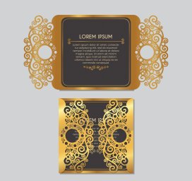 Визитки дизайн дизайн визитной карточки визитки черно золотые орнамент