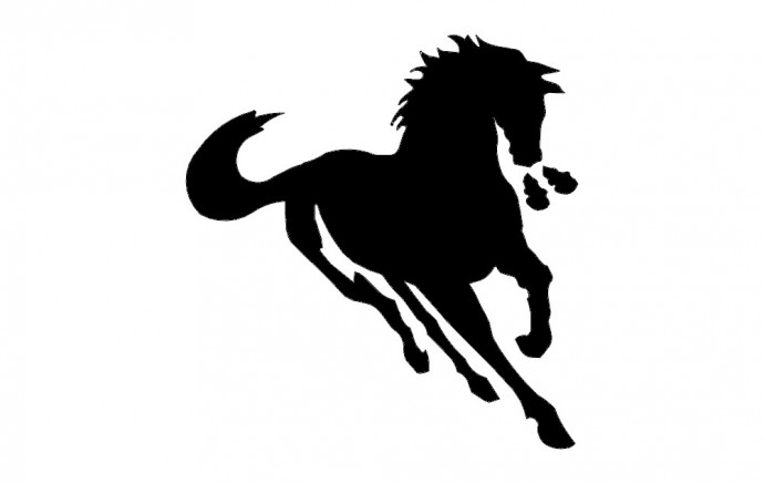 Скачать dxf - Силуэт лошади силуэт лошади для вырезания лошади силуэты