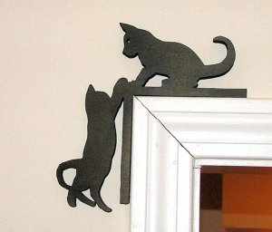 Силуэт кошки для выпиливания кошка фигурки на стену дверной проем