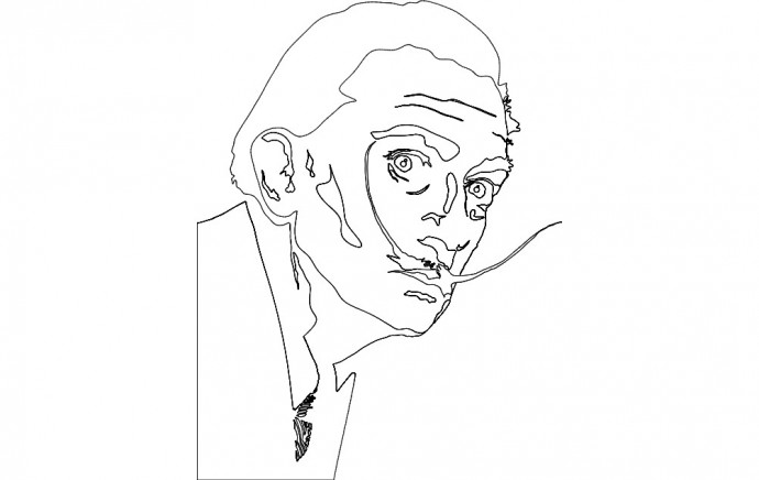 Скачать dxf - Лицо набросок рисунок рисунки линейные контурные рисунки лицо