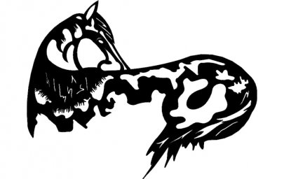 Скачать dxf - Наклейки на автомобиль трафарет пантера рисунки татуировок наклейки