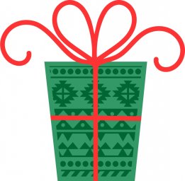 Скачать dxf - Рождественские подарки подарок коробка подарка подарочная коробка салатовый