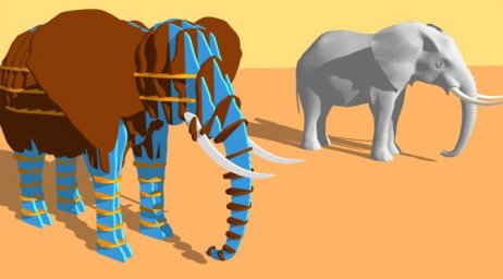 Скачать dxf - Слон 3д моделирование слон слон большой животные слон