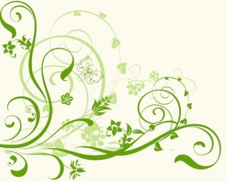 Зеленый узор растительный узор растительный орнамент лиана вектор зеленые цветы вектор 653