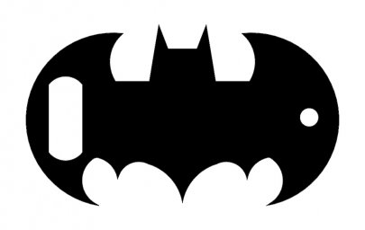 Скачать dxf - Бэтмен силуэт значка бэтмена символ бэтмена трафарет бэтмен