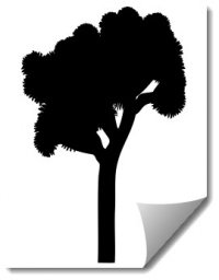 Скачать dxf - Силуэты деревьев силуэт дерево силуэт арт дерево вектор