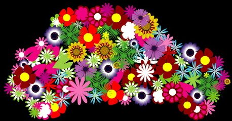 Мелкие разноцветные цветочки красочные цветы яркие цветы цветочная цветы 4008