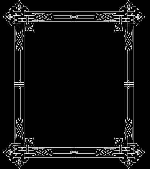 Скачать dxf - Рамка рамочка для гравировки квадратная рамка для надгробия