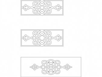 Скачать dxf - Орнамент орнаменты для выпиливания лобзиком кельтские узоры орнаменты