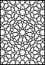 Скачать dxf - Узор арабеска геометрические узоры арабские узоры исламский орнамент