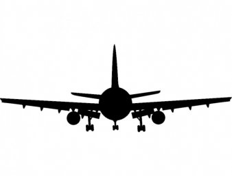 Скачать dxf - Силуэт самолет боинг вектор boeing 737 силуэт самолет