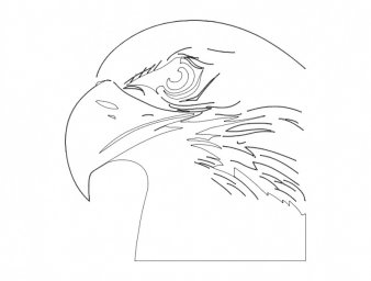 Скачать dxf - Рисунки орла карандашом легкие рисунок рисуем орла голова
