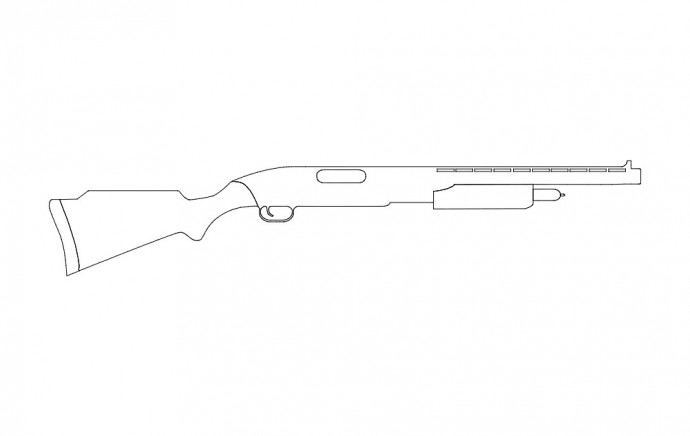 Скачать dxf - Рисунки оружия дробовик раскраски оружие дробовик рисунки оружия