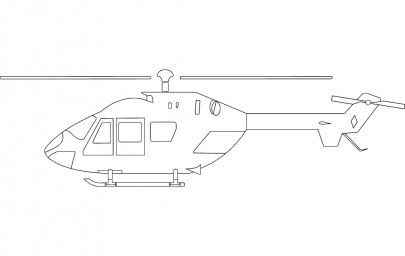 Скачать dxf - Мд 520 вертолет чертеж раскрась военный вертолёт раскраски