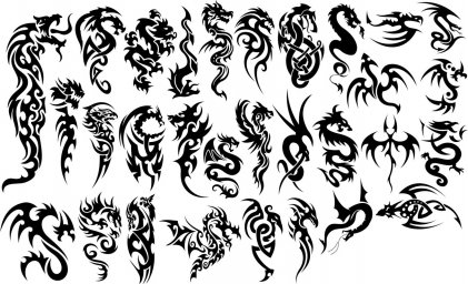 Рисунки татуировок татуировки в виде дракона дракон татуировка наброски татуировок