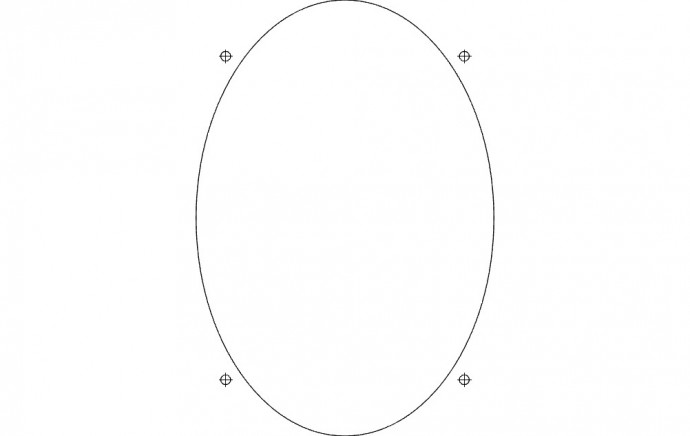 Скачать dxf - Овал раскраска