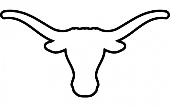 Скачать dxf - Longhorn эмблема логотип longhorn логотип texas longhorn рисунок