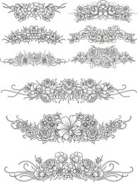 Орнамент узор декоративные узоры эскизы цветочно-орнаментальный браслет цветочный орнамент