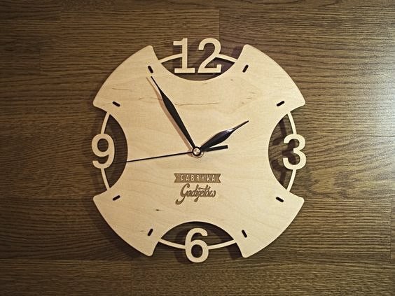 Скачать dxf - Дизайнерские часы часы из дерева деревянные часы часы
