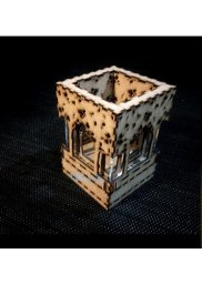 Скачать dxf - Подсвечник куб из фанеры башня для кубиков куб