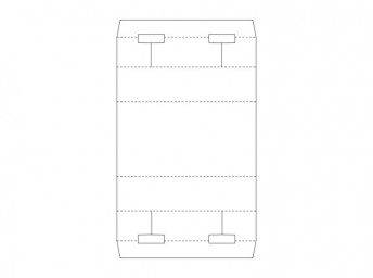 Скачать dxf - Конверт шаблон схема конверта для распечатки шаблон коробки
