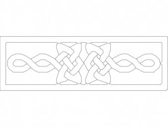 Скачать dxf - Кельтские узоры орнамент кельтский орнамент трафарет геометрический ленточный