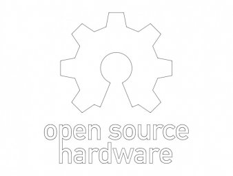 Скачать dxf - Логотип open source hardware логотип шестеренки трафарет open