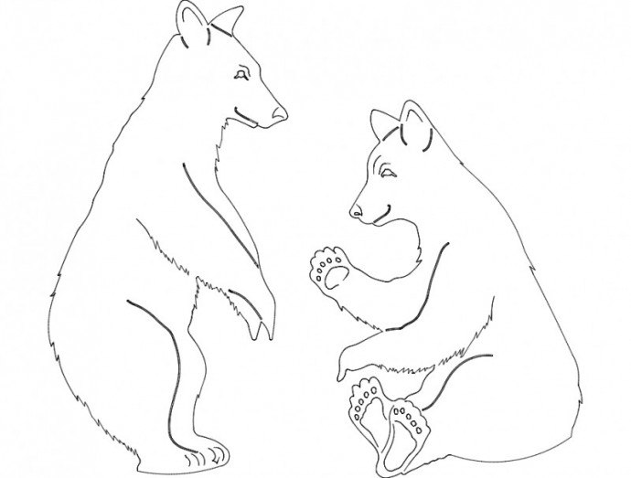 Скачать dxf - Волк раскраска для малышей волк карандашом волк раскраска