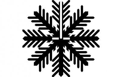 Скачать dxf - Снежинка символ логотип снежинка снежинка вектор силуэт логотип