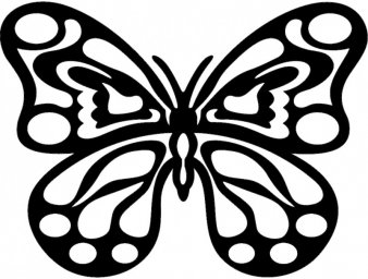 Скачать dxf - Бабочки графика трафарет бабочка трафарет бабочка карандашом шаблон