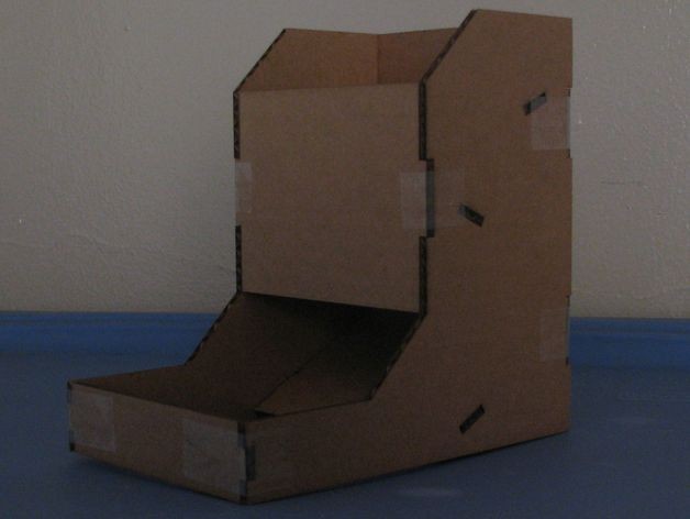 Скачать dxf - Самосборная коробка коробка высокая из микрогофрокартона коробка из