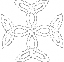 Скачать dxf - Кельтские узоры кельтские символы кельтские узоры трилистник узоры