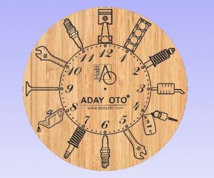 Скачать dxf - Деревянные часы часы для дома часы часы из