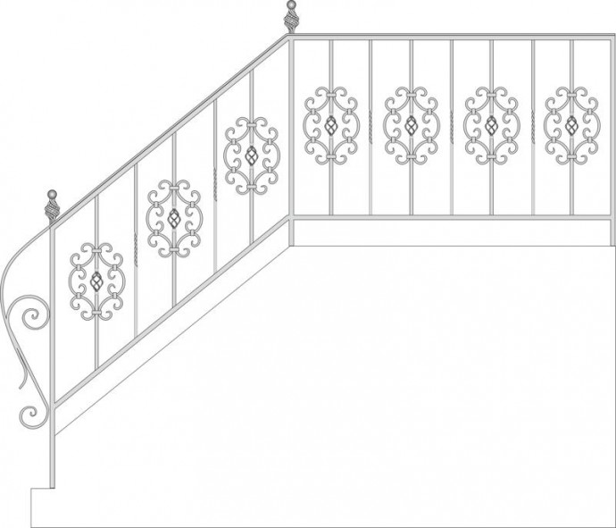 Перила рисунок кованые лестничные ограждения эскизы кованые перила кованые перила