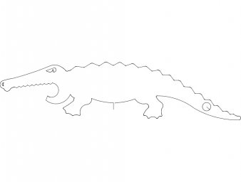 Скачать dxf - Контуры животных крокодил крокодил рисунок карандашом контуры животных