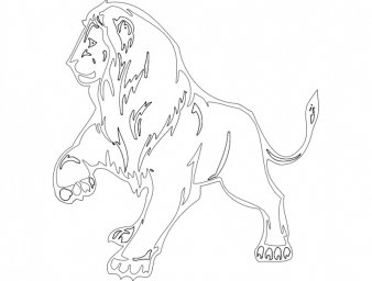 Скачать dxf - Рисунки льва карандашом для начинающих рисунок льва карандашом