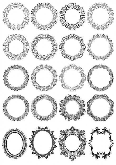 Декоративные рамки круговая рамка вектор декоративные рамки автокад рамка в