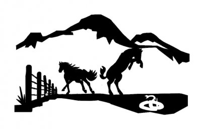 Скачать dxf - Силуэт лошади иллюстрация силуэт лошади для штампа гон
