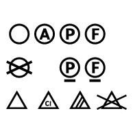 Символы значки по уходу знаки значки на одежде для стирки разные 74
