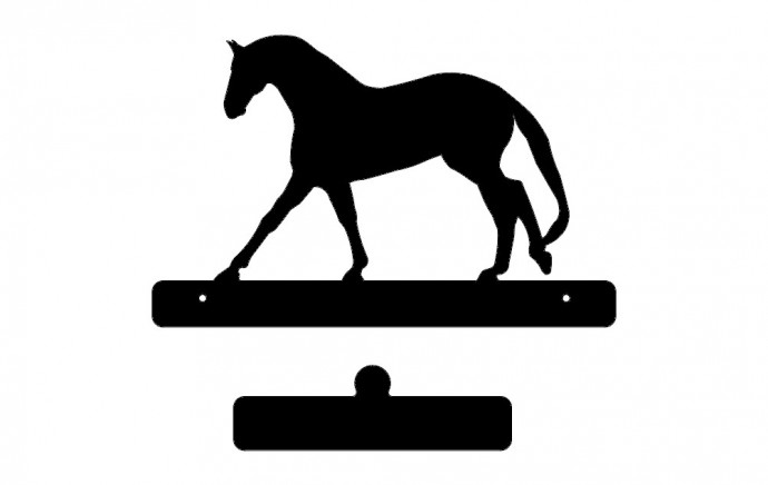 Скачать dxf - Конь детский силуэт силуэт лошади лошадь контур силуэт