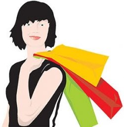 Иллюстрация женщина девушка вектор женщина рисунок векторные иллюстрации девушка шопинг