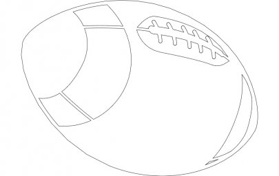 Скачать dxf - Мяч для регби рисунок регби мяч разукрашка мяч
