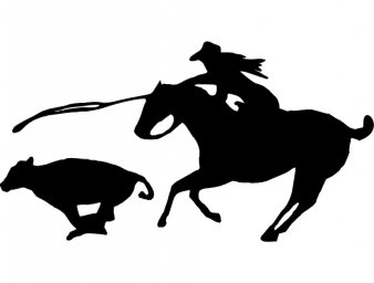 Скачать dxf - Родео силуэт силуэт лошади конный силуэт конный логотип