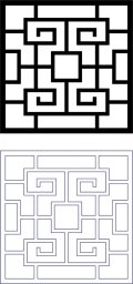 Скачать dxf - Лабиринт квадратный лабиринт игра лабиринт для детей геометрические