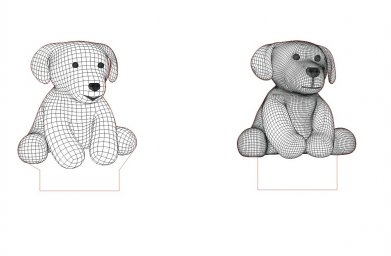 Рисунок рисунки вязаные собаки медведь иллюстрация игрушки рисунок
