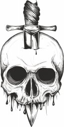 Череп эскиз череп арт череп рисунок рисунок череп с мечом