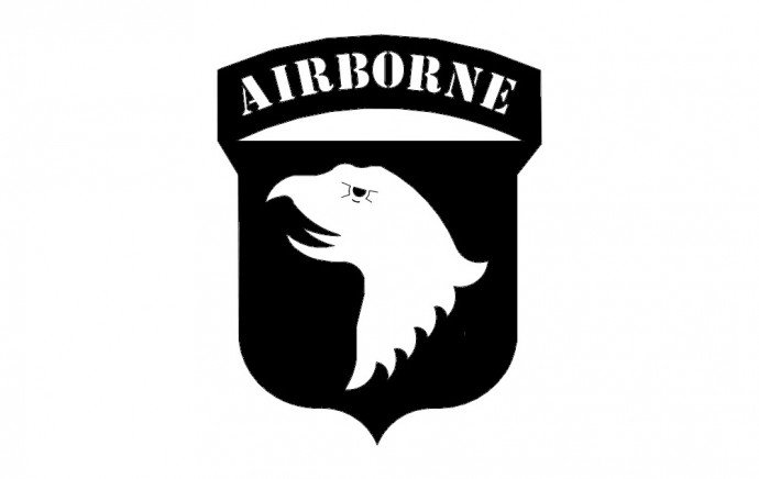 Скачать dxf - Airborne лого аирборн сша эмблемы 101 airborne division