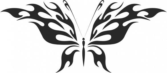 Скачать dxf - Бабочки векторные бабочка силуэт красивые трафареты бабочка трафарет